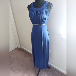 Blue formal dress, 6P